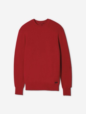 Sun Day Red 3D Knit Lightweight Crew Punainen | 7086-XRVYA