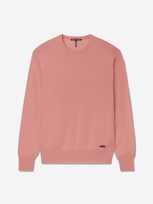 Sun Day Red 3D Tour Cashmere Crew Pinkki | 4702-OYTBV