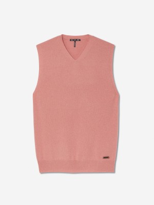 Sun Day Red 3D Tour Cashmere Vest Pinkki | 4750-JXMAE