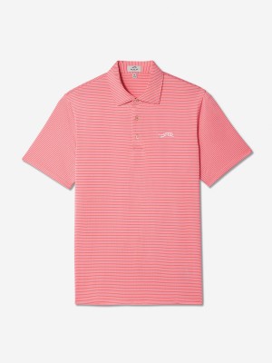 Sun Day Red Classic Stripe Polo Koralli | 6243-UHOFW