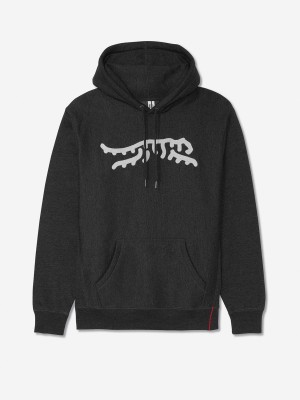 Sun Day Red Luare Chain Stitch Hoodie Charcoal/Light Gray | 8256-VNBOY