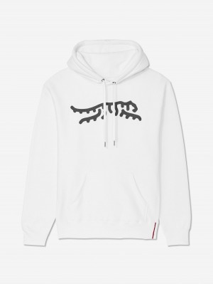 Sun Day Red Luare Chain Stitch Hoodie White/Gray | 7201-BFKOV