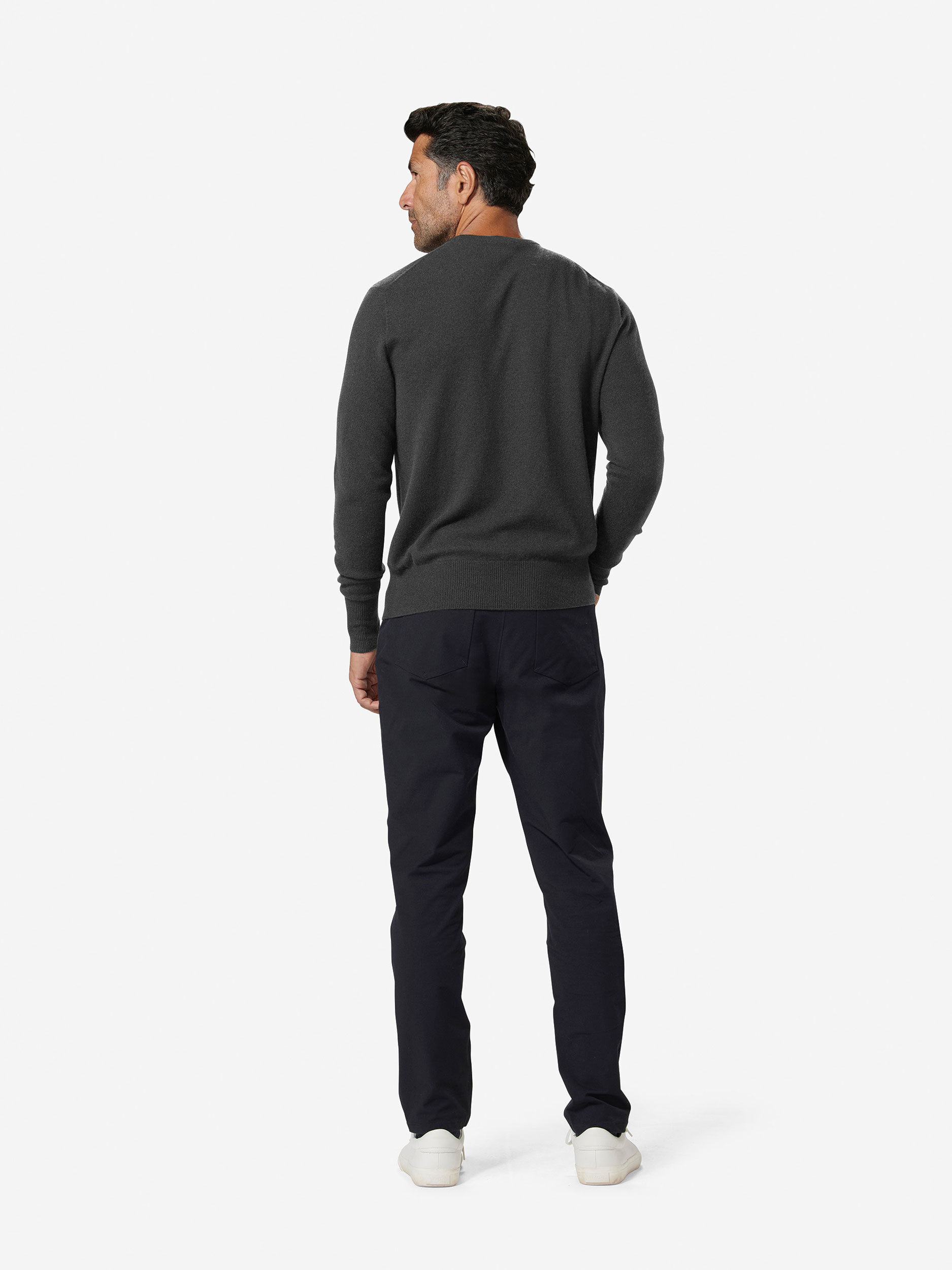 Sun Day Red 3D Tour Cashmere Crew Charcoal | 8326-NXCTO