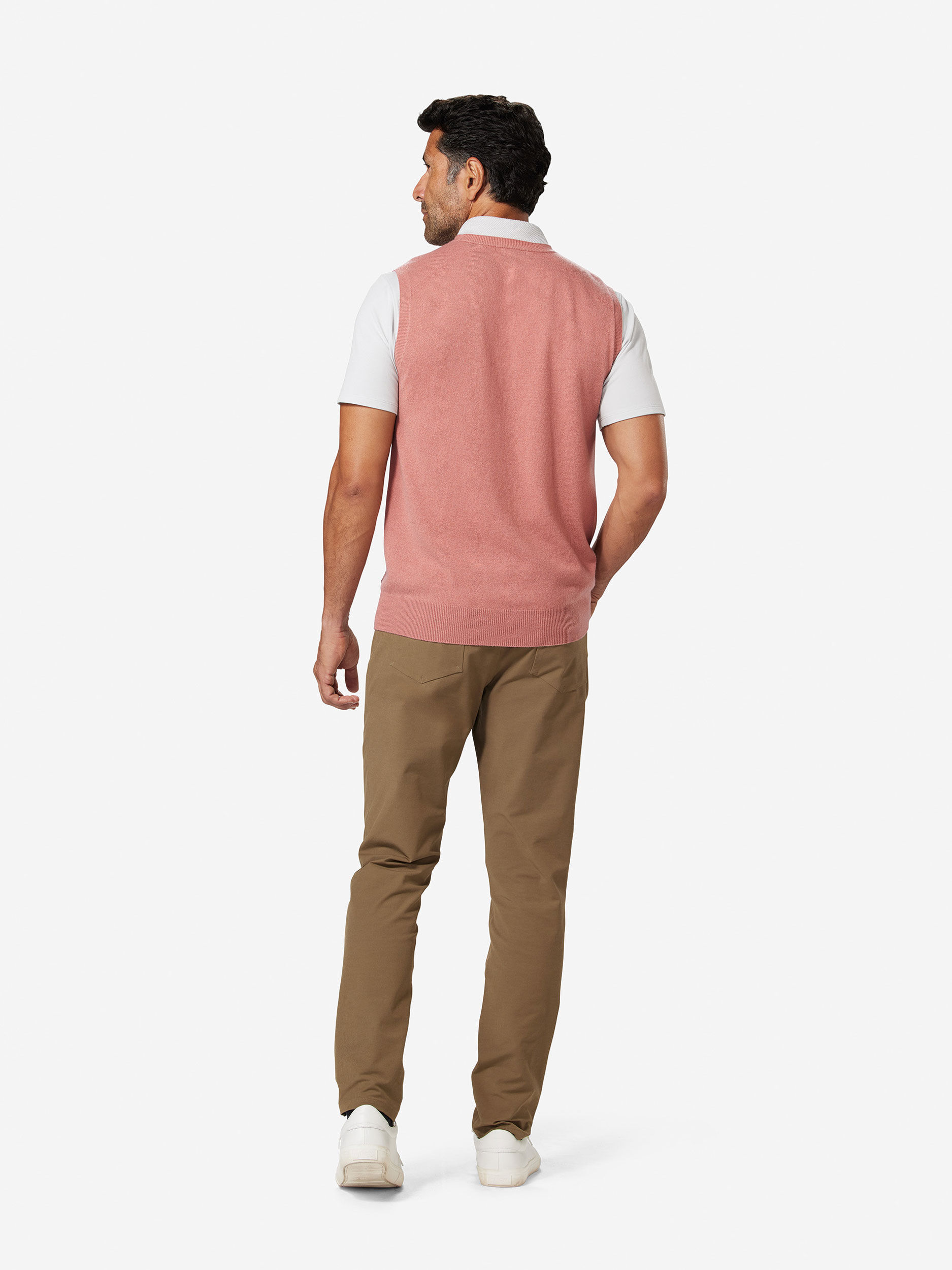 Sun Day Red 3D Tour Cashmere Vest Pinkki | 4750-JXMAE