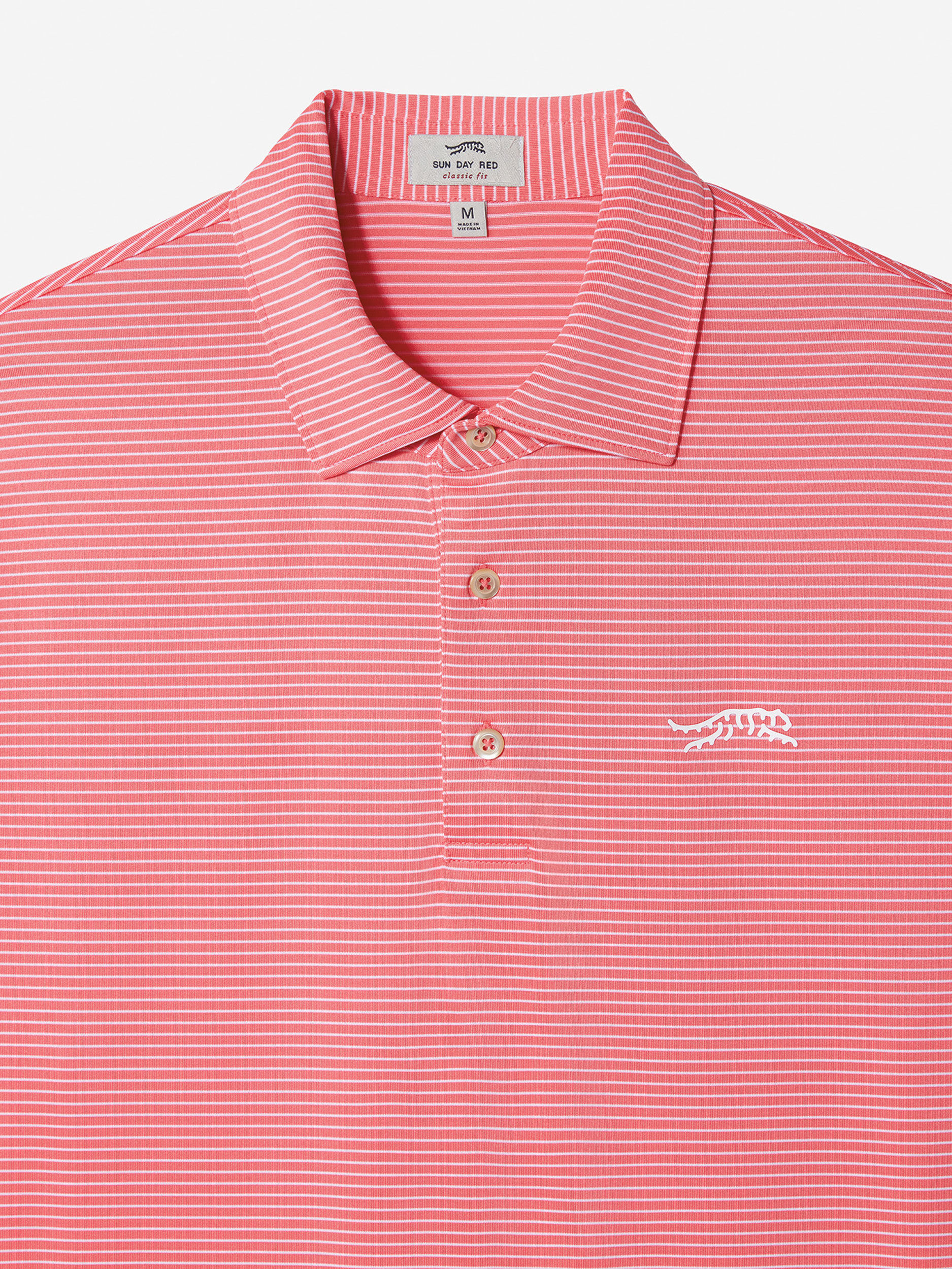 Sun Day Red Classic Stripe Polo Koralli | 6243-UHOFW