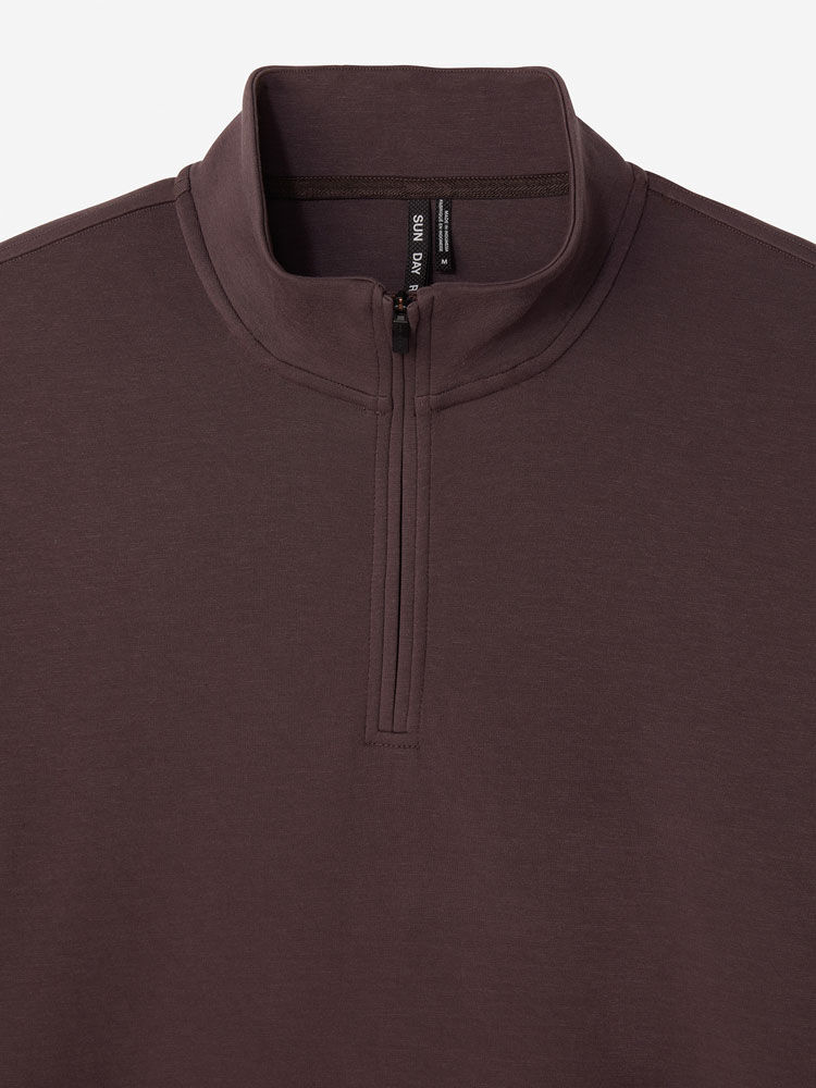 Sun Day Red Hibrid Lightweight Quarter Zip Crown | 8042-GLKIX