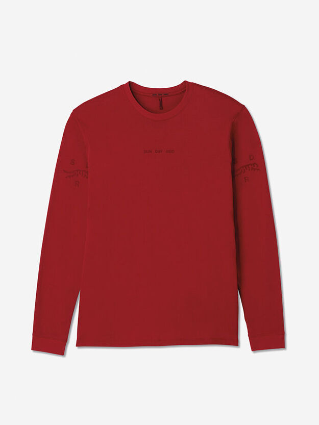 Sun Day Red Long Sleeve Dark Matter T-Shirt Punainen | 4907-XLOTS