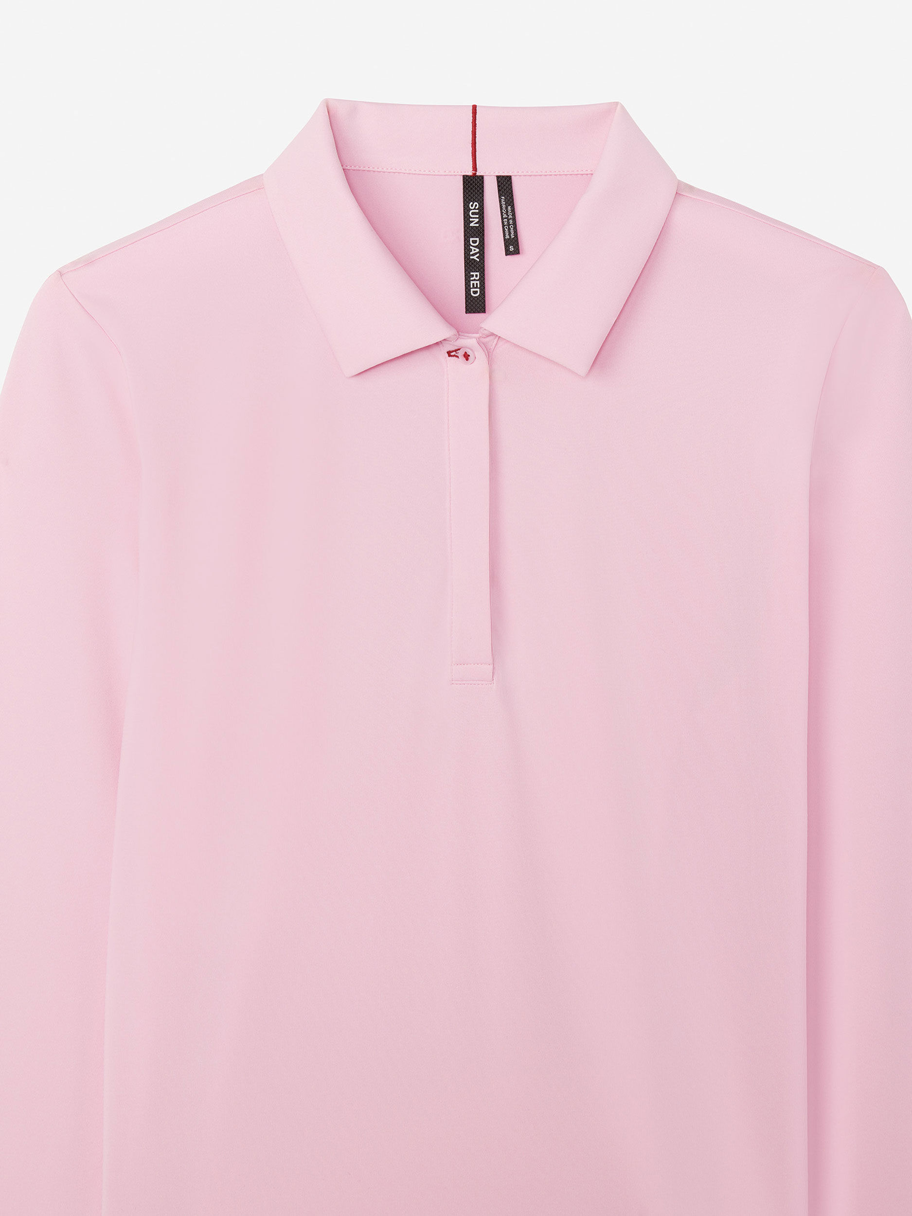 Sun Day Red Long Sleeve Performance Victoria Polo Pinkki | 2715-OIHWS