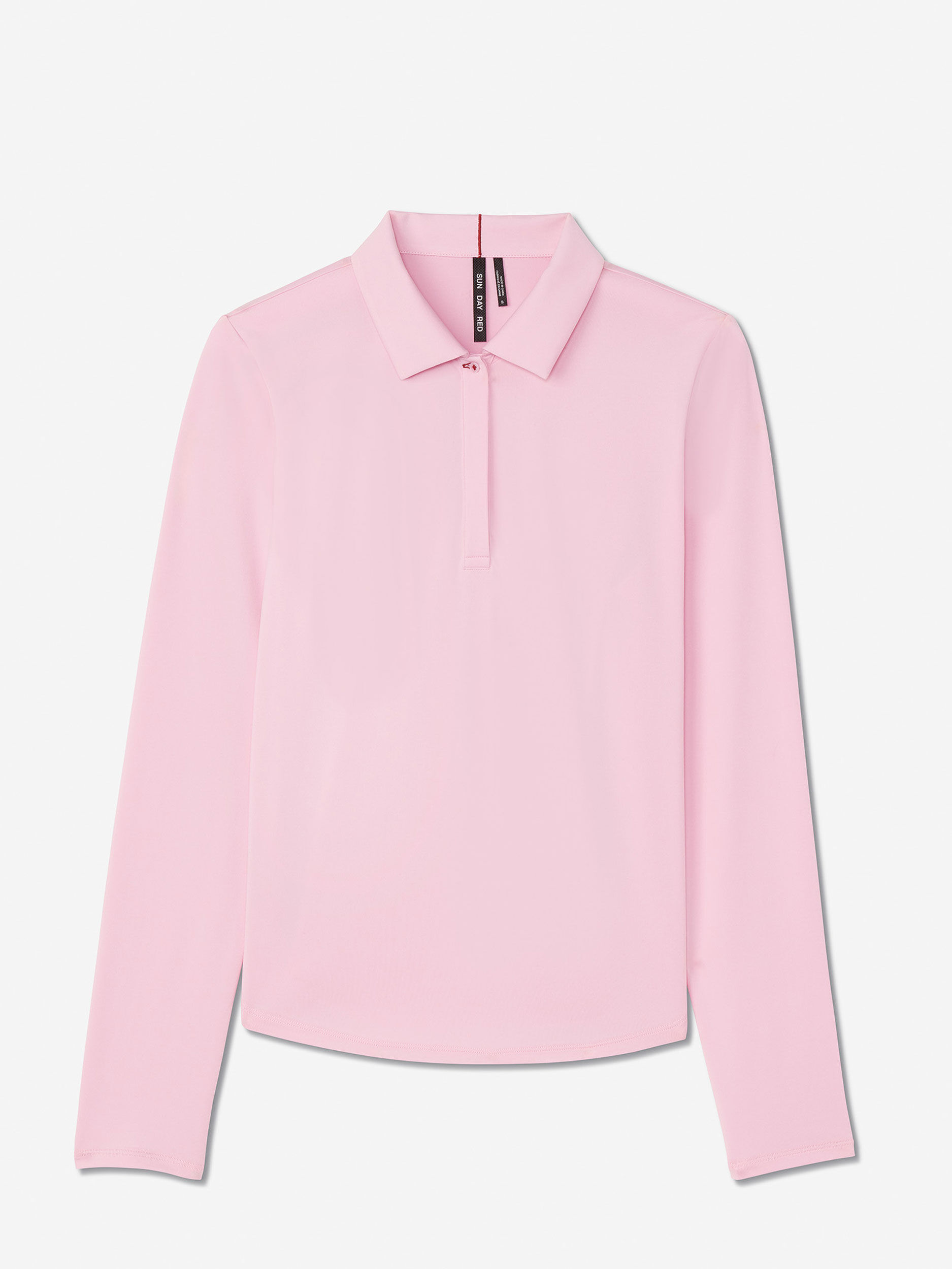 Sun Day Red Long Sleeve Performance Victoria Polo Pinkki | 2715-OIHWS