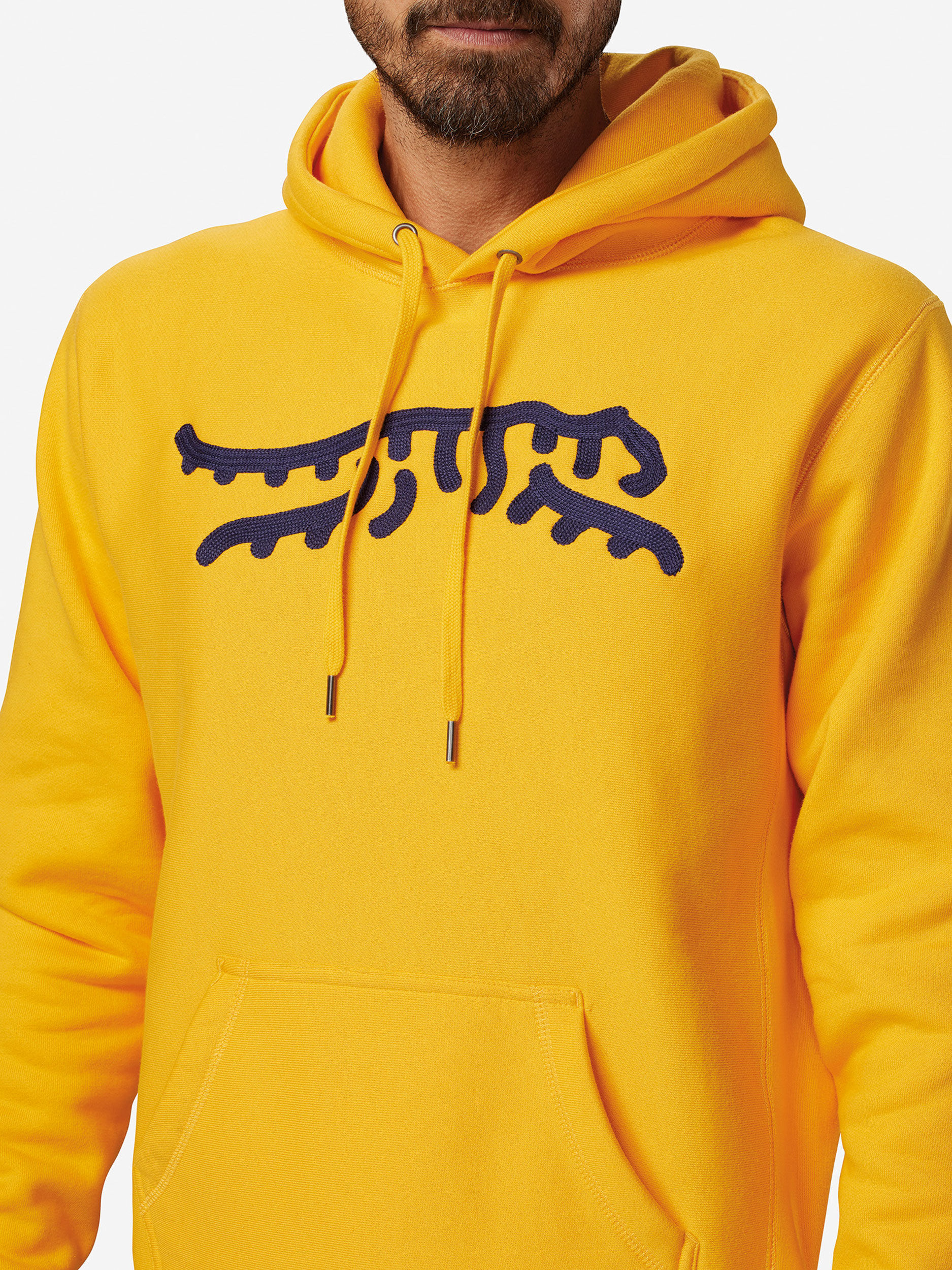 Sun Day Red Luare Chain Stitch Hoodie Gold/Navy | 9358-QBSEK