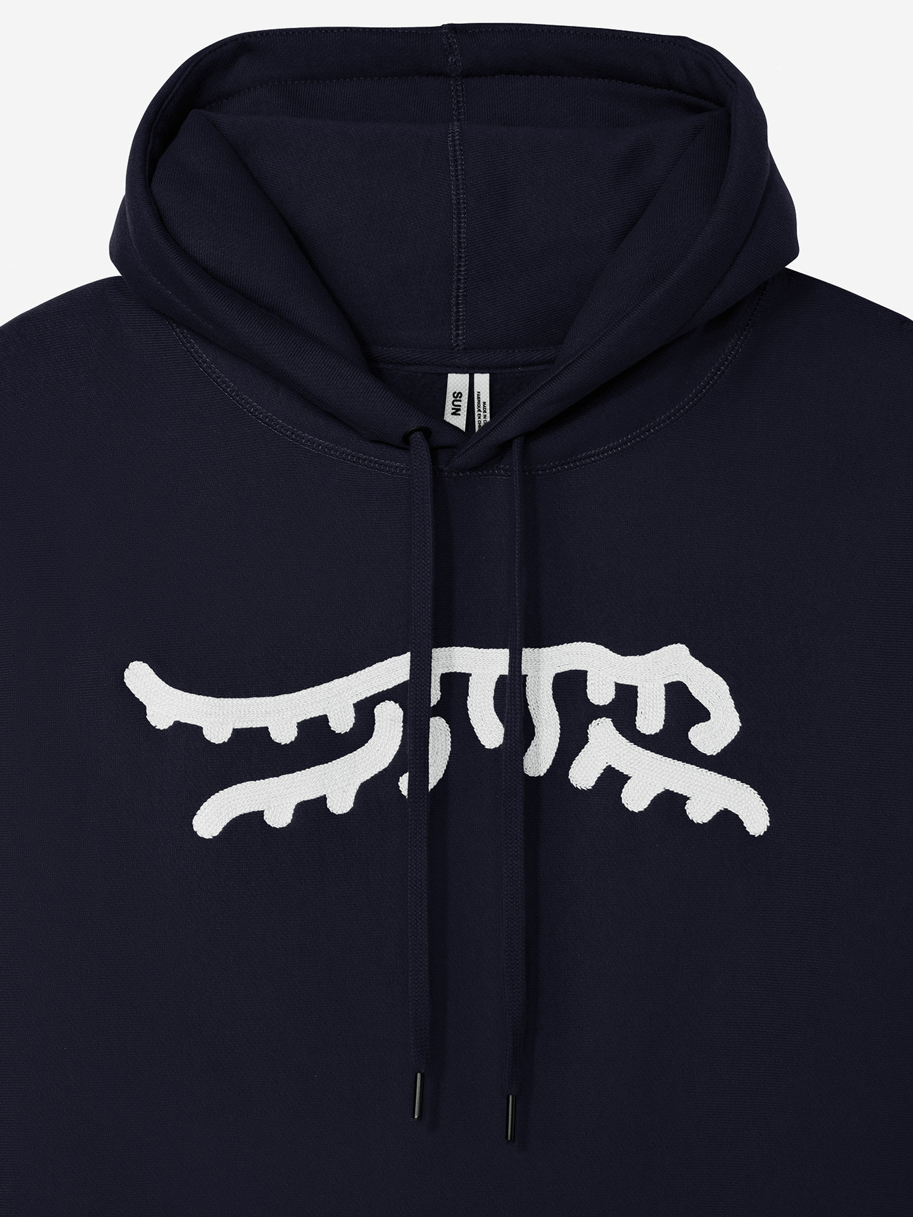 Sun Day Red Luare Chain Stitch Hoodie Navy/White | 9150-BURID