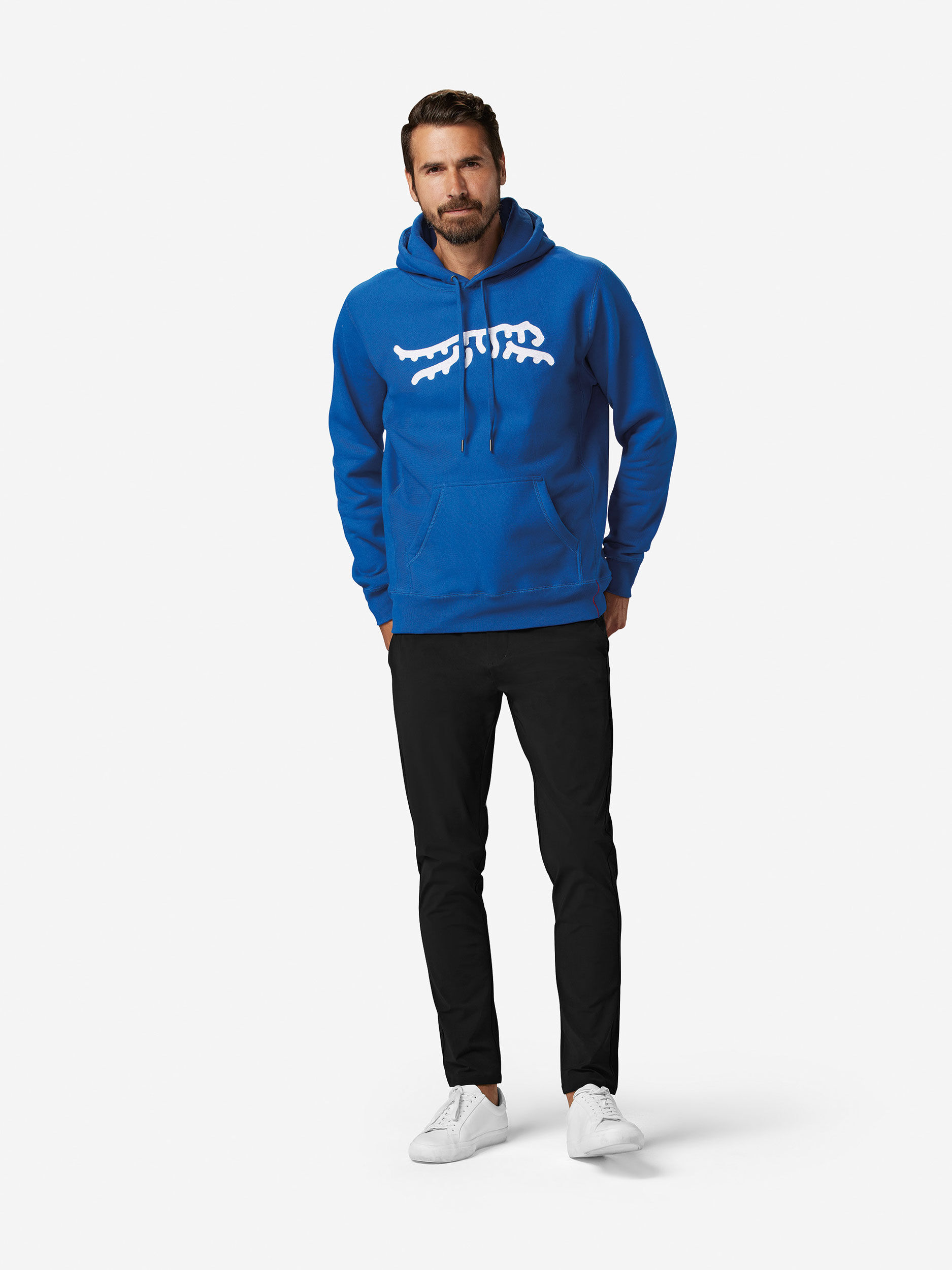 Sun Day Red Luare Chain Stitch Hoodie Royal/White | 3627-ZWQEX